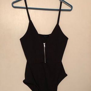 Boohoo black bodysuit, size 12